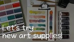 Let's try new art supplies!
