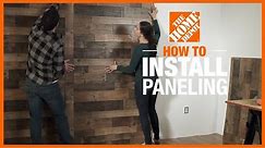 How to Install Paneling | Wall Ideas & Projects | The Home Depot