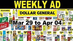 Dollar General Grocery Weekly Ad Mar 29 to Apr 04,2020 | Dollar General Ad | Dollar General Flyer