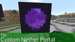 Create Custom Nether Portals in Minecraft