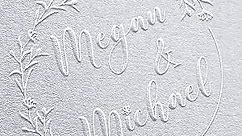 Custom Wedding Embosser Personalized Wedding Embosser 9 Designs To Choose From! Custom Embosser Stamp Monogram Embosser Name Embosser Floral Wedding Script Labels Mail