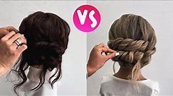 2 Quick and Easy Hairstyles for for long and short hair