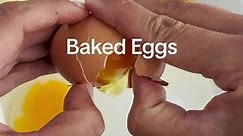 Oven Baked Eggs #eggs #breakfast #lifehacks #tipsandtricks #fooddolls place them in a buttered baking dish, pop it in the oven at 350 degrees F, and bake until they reach your desired level of doneness! Approximately 8-12 minutes.