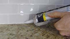 How To Install Caulk On A Kitchen Tile Backsplash