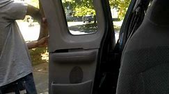 How to remove back door trim panels on a 2000 Ford F150