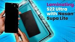 Learn How-To Repair a Cracked Samsung Galaxy S22 Ultra Screen (Laminating 3 of 3)