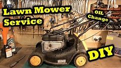 How to Service a Briggs and Stratton engine - Lawn Mower Oil Change - Small Engine Maintenance