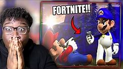 FORTNITE SUPER SMASH BROS! | SMG4: Mario Battle Royale Reaction!