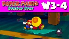 Paper Mario Sticker Star - Gameplay Walkthrough World 3-4 - Strike Lake (Nintendo 3DS)