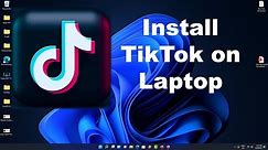 Download and install TikTok App on windows 11 PC