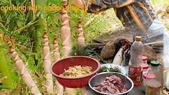 Orphand Boy: harvesting bamboo shoots, feeding fish, building outdoor kitchen, cooking pork bones