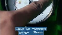 Vacuum Gauge means pressure gauge shows negative pressure in terms of mmHg scale. #mechanical