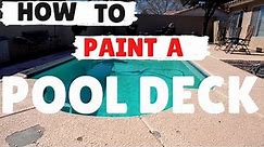 How To Paint A Pool Deck In 7 Simple Steps | Pool Deck Transformation