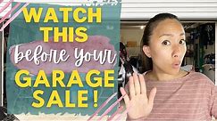20 Tips For the BEST GARAGE SALE EVER! How to Make Money Selling Your Used Junk - Garage Sale Tips