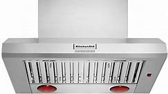 KitchenAid 36" Stainless Steel Commercial-Style Wall-Mount Canopy Range Hood - KVWC956KSS