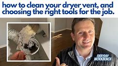 How to clean your dryer vent yourself. Using brushes to clean out your dryer vent and dryer exhaust.