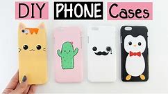 DIY PHONE CASES - Four Cute & Easy Designs!