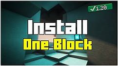 HOW TO INSTALL One Block SKY BLOCK Map for Minecraft 1.20.4 → 1.20.3 (Easy & Fast)