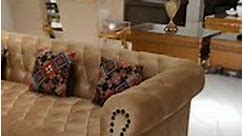 Luxury sofa set 6seater in brown colour. Order now (03217860952) #sofasetdesign #sofa #luxurysofa #lahorefurniture | Lahore Furniture