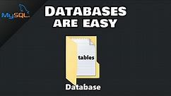 MySQL: How to create a DATABASE