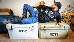 Yeti 65 vs Rtic 65 Ice Chest Comedy and Review