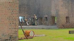 Cannon firing at Fort Old Jackson in Savannah | Monuments Across Dixie
