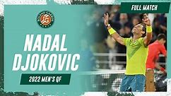 Nadal vs Djokovic 2022 Men's quarter-final Full Match | Roland-Garros