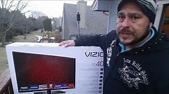 VIZIO Smart TV 1080P- E-Series 40Inch Unboxing