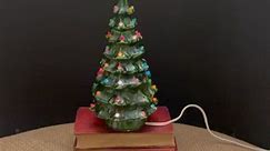 Handmade lighted ceramic Christmas tree from 1978. Find this on my Etsy store https://unclecottonsantiques.etsy.com/listing/1608907580. | Uncle Cotton's Antiques and Uniques