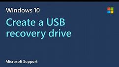 How to make a USB recovery drive in Windows 10 [VIDEO]