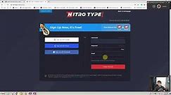 How to create a nitro type account!