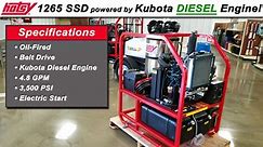 Hotsy 1265 SSD Hot Water Pressure Washer with Kubota Diesel Engine