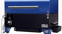 ASMOKE Portable Pellet Smoker Grill - AS350 256 sq. Pellet Smoker Grill w/Meat Probe, ASCA System™ Pellet Grill, Easy to Clean Portable Smoker, Auto Temp Control 8-In-1 Small Table Top Smoker, Blue