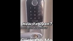 How To Open Locked Door. Electronic Lock. How Does Locksmith Job Looks Like?