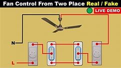 Ceiling Fan Control From Two Places Real or Fake @ElectricalTechnician