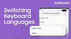 How to switch Samsung Keyboard languages on your Galaxy Phone | Samsung US