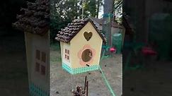 Making a BIRDHOUSE WIND CHIME using PINECONES! | Pinecone Craft ideas | Yard decor DIY