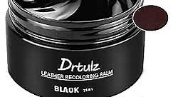 Black Leather Recoloring Balm, Leather Color Restorer Conditioner, Leather Repair Kits for Vinyl Furniture, Sofa, Car Seats, Shoes - Repair Leather Color on Faded & Scratched Leather Couches