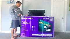 Hisense U6KR 65inches Unboxing and Set up