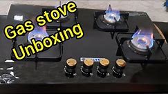 My new gas stove 😍 | Milton 4 burners gas stove unboxing & Review | Milton gas stove | unboxing