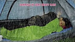 7 DAYS RELAXING RAIN SOUNDS IN CAMPING HEAVY RAIN AND THUNDERSTORM