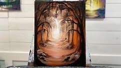 Acrylic Painting Tutorial 🎨 How To Paint Chocolate Forest