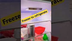 How to convert freezer into fridge 👍 #haier #haierrefrigerator #howto #shorts