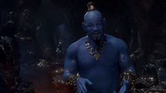 Oh whew, the new 'Aladdin' trailer has a real blue Genie
