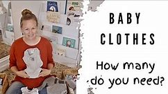 How many BABY CLOTHES do you need? Newborn wardrobe essentials