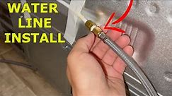 How to Connect a Water Line to a Refrigerator