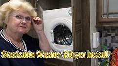 Ultimate RV Stackable Washer & Dryer Install #RVWashingmachine, #RVWeekenders. #RVConvienance