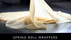 How to make spring roll wrappers and three easy ways to fold them