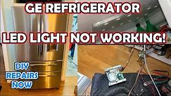 How To Fix GE Refrigerator LED Lights NOT WORKING! | Model PGSS5PJXCSS | Transformer Replacement