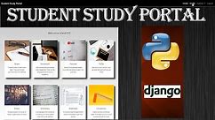 Student Study Portal | Django Project | Student Dashboard | 2022